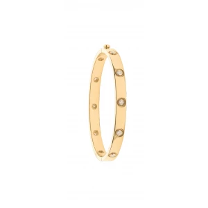 18ct Yellow Gold 1.00ct Diamond Bangle